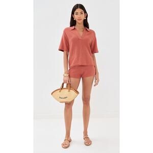 NWT Le Bop Shopbop Poolside Shorts Burnt Sienna M